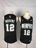 Grizzlies 12 Ja Morant Black Nike Swingman Jersey(1),baseball caps,new era cap wholesale,wholesale hats